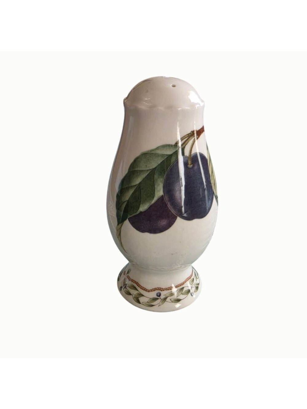 Vintage Noritake Wild Plum Salt Pepper Shaker Japan Purple Fruit Replacement